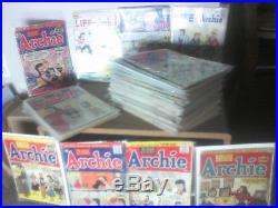 10c Lot of 71 Golden Age Archie comic books- archie, jughead, pep, laugh