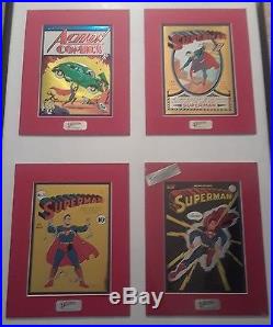 1938 Golden Age Action Comics 1 Superman 11 32 Chrome Foil Cover Art COA Print