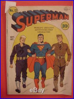 1941 Superman, #12, Golden Age, Vg+ Cond, See Info