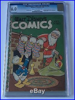 1943 Walt Disney Comics & Stories Christmas Giveaway Golden Age Barks CGC 6.0