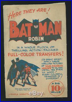 1944 Golden Age 1st Non-Comic Batman Premium (SUPER RARE IN ANY CONDITION)