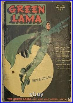 (1944) THE GREEN LAMA #1 Mac Rambouillet Golden Age Classic