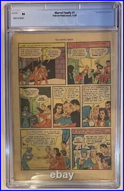 (1945) MARVEL FAMILY #1 CGC NG! 1st Appearance BLACK ADAM! Rare Golden Age