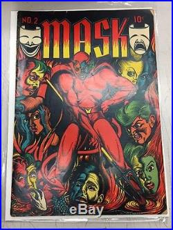 1945 MASK COMICS #2 Golden Age Pre-Code Horror RARE By Rural Home Publishing