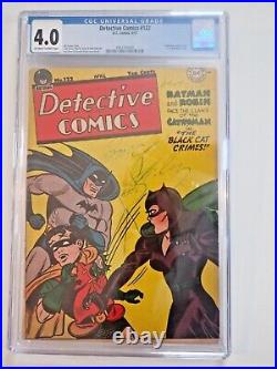 1947 Detective Comics # 122 CGC Graded 4.0 DC Golden Age Cat Woman Universal