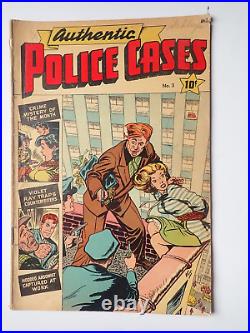 1948 Authentic Police Cases # 3 Bondage GGA Golden Age Comic Book St. John