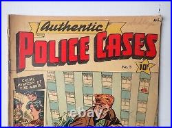 1948 Authentic Police Cases # 3 Bondage GGA Golden Age Comic Book St. John