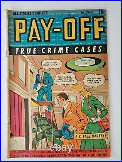 1948 Pay-Off True Crime Cases # 2 Golden Age Comic Book