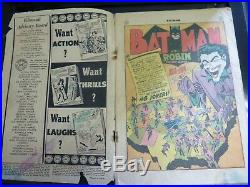 1949 Batman 55 Joker Issue Golden Age DC Comic