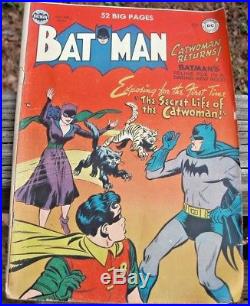 1950 Batman Comic Book No. 62 Dccatwoman Returnsraresee Picsgolden-age0002