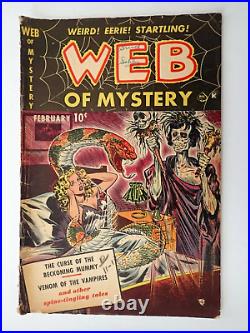 1951 Web Of Mystery # 1 Pre-Code Horror Ace Magazines Golden Age EC Comic