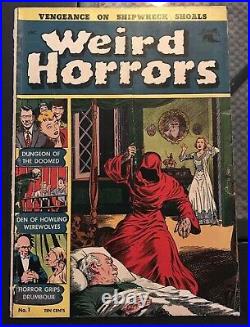 1952 Weird Horrors Comic #1 Golden Age Rare Comic