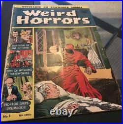 1952 Weird Horrors Comic #1 Golden Age Rare Comic