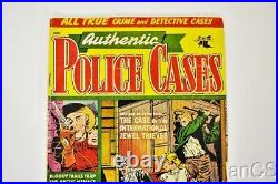1954 AUTHENTIC POLICE CASES Comic #34 Matt Baker Cover Low Grade