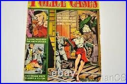 1954 AUTHENTIC POLICE CASES Comic #34 Matt Baker Cover Low Grade