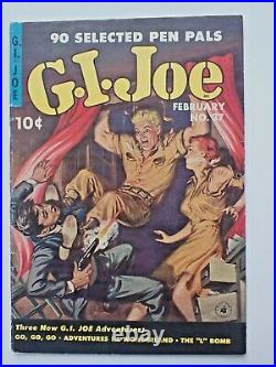 1954 G. I. Joe # 37 Painted Bondage Cover Nice Ziff-Davis Golden Age GGA Headlight