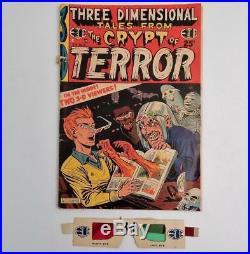 1954 Golden Age Horror Comic TALES FROM THE CRYPT 3-D No. 2 With Glasses EC