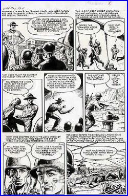1954 Russ Heath War Comics #25 Atlas Original Comic Art Page Golden Age Marvel