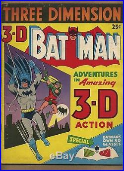3-D Batman (VG-) DC Comics 1953 Penguin NO Glasses Golden Age (c#12547)