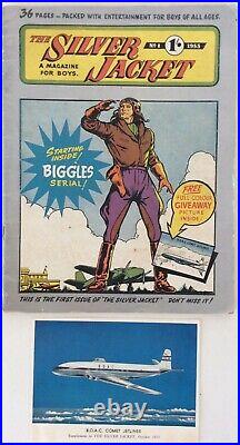 38x THE SILVER JACKET # 1 38 FULL SET BIGGLES 1953 GOLDEN AGE AUSTRALIAN COMIC