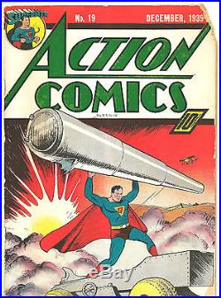 Action Comics 19 Early Superman Golden Age Comic Book