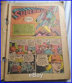 ACTION COMICS #41 1941 Superman Book Vintage Collectible DC Superhero Golden Age