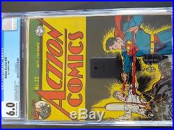ACTION COMICS #72 CGC 6.0 Golden Age DC comics (NO RESERVE)