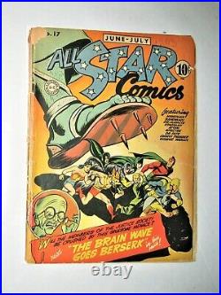 ALL STAR COMICS #17 DC GOLDEN AGE JSA Hawkman Wonder Woman Spectre