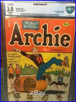 Archie Comics 1 Golden Age Grail Cbcs Not Cgc 3.5 Mlj Rare