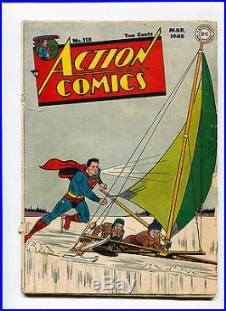 Action Comics #118 Original Owner Superman 1948 DC Golden Age Comic