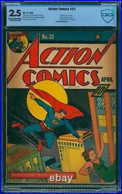 Action Comics #23 CBCS GD+ 2.5 1st Appearance Lex Luthor! DC Comics 1940