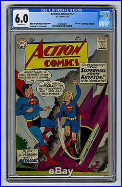 Action Comics #252 CGC 6.0 KEY 1st Supergirl HOT! TV Show Golden Age DC Superman