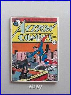 Action Comics #28 1940 Coverless Golden Age Superman