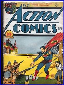 Action Comics #31-superman-dc Golden-age-1940