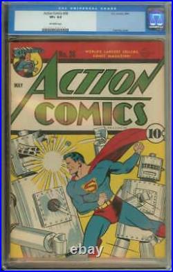 Action Comics #36 Cgc 8.5 Ow Pages // Golden Age Superman Cover