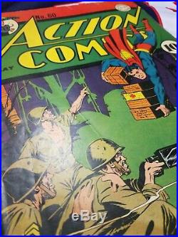 Action Comics 60, Superman WW2 Golden Age Classic