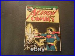 Action Comics #72 May 1944 Golden Age DC Comics ID42688