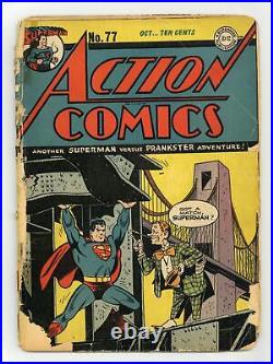 Action Comics #77 PR 0.5 1944