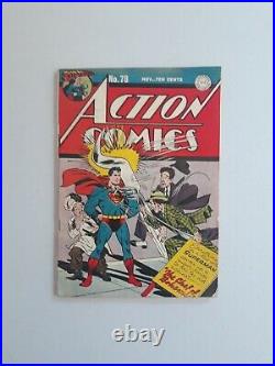 Action Comics 78 Superman Golden Age 1944