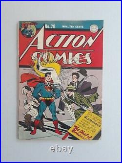 Action Comics 78 Superman Golden Age 1944