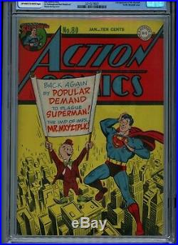 Action Comics #80 (1945) 1st Mr. Mxyztplk Cover CGC 6.0 GOLDEN AGE SUPERMAN