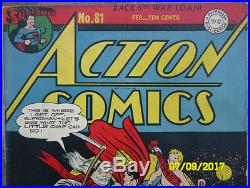 Action Comics #81 Good Golden Age Superman -Complete