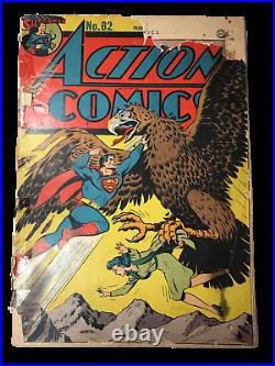 Action Comics #82 (FR 1.0) RARE Golden Age Comic Book! D. C. Comics! LOIS LANE