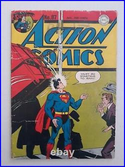 Action Comics 87 Golden Age 1945 DC Superman Qualified