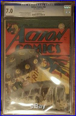 Action Comics #90 CGC 7.0 Golden Age Superman November 1945