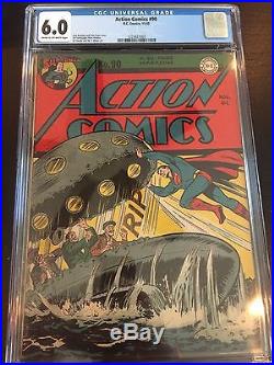 Action Comics #90 Golden Age DC Comics CgC 6.0