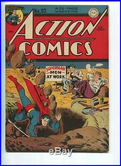 Action Comics #92 8.0 Vf Sharp Golden Age Dc! One Owner! Nice Pages