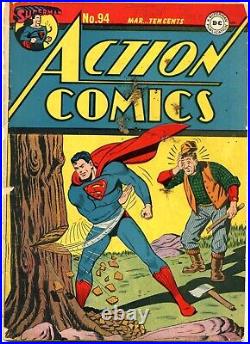 Action Comics 94 March 1946 Golden Age Superman Goodness Up Up And Awesome
