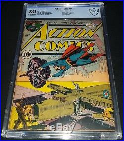Action Comics Issue 55 Dec 1942 Cbcs 7.0 DC Golden Age World War II C