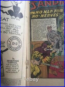 Adventure Comics 101 1945 DC Comics Golden Age! Sandman Cover